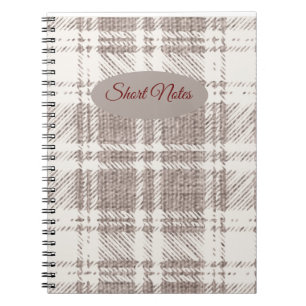 Cuaderno Cuadro marrón: notas cortas