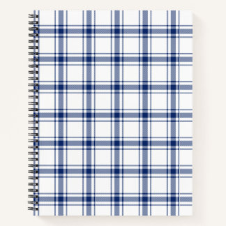 Cuaderno Cuadro náutico azul y blanco