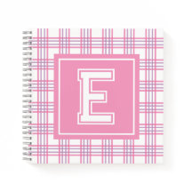 Cuadro Preppy Monograma Universitario Rosa Púrpura