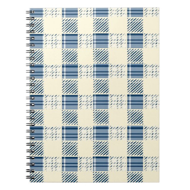 Cuaderno Cuadros azules y limón (Frente)
