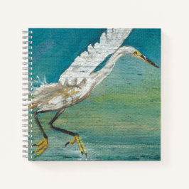 Cuaderno Cuadros de aves de la costa de Egret