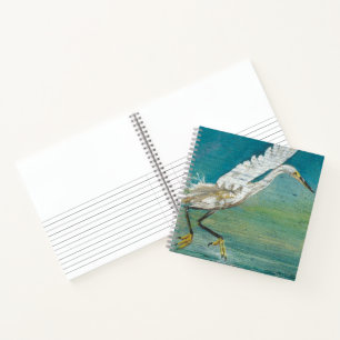 Cuaderno Cuadros de aves de la costa de Egret
