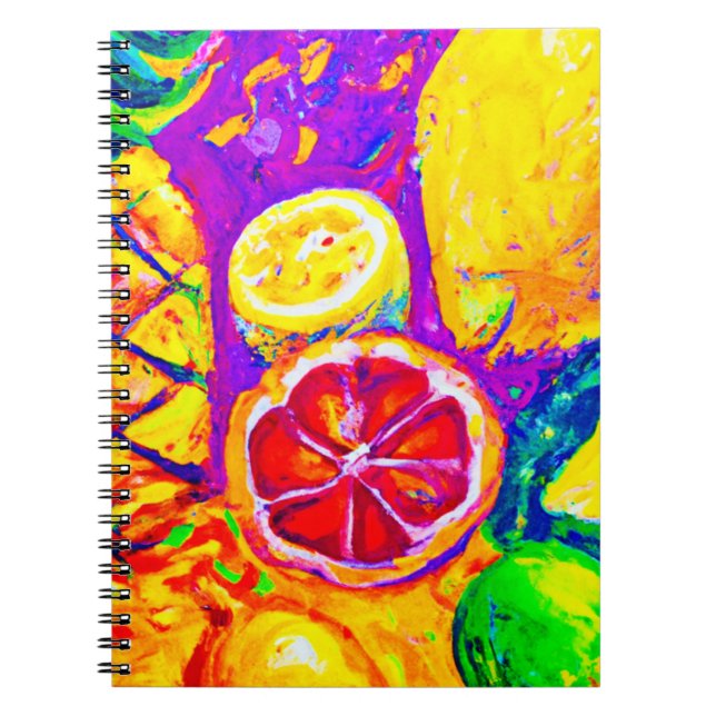 Cuaderno Cuadros De Frutas. ¡Hazte con una en Zazzle (Frente)