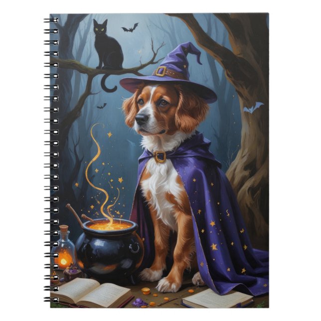 Cuaderno Cuadros de Halloween de Bouviers des Flandres (Frente)