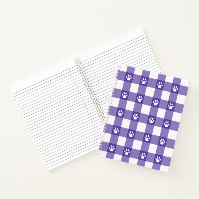 Cuaderno Cuadros escoceses y patas (Interior)