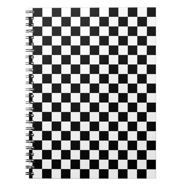 Cuaderno Cuadros negros y blancos (Frente)