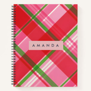 Cuaderno Cuadros Personalizados de Sandía Vibrante