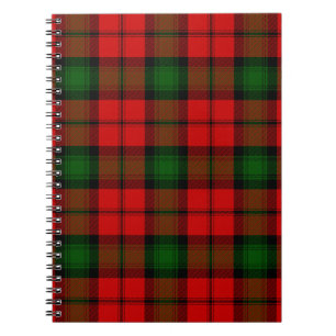 Cuaderno Cuadros rojos y verdes del tartán de Kerr