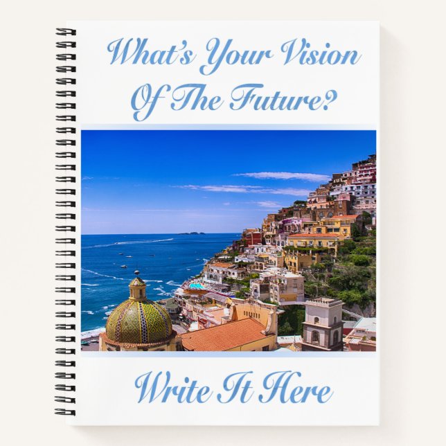 Cuaderno ¿Cuál es tu visión del futuro? Positano Italia (Anverso)