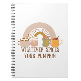 Cuaderno Cualesquiera que sean las especias de tu calabaza