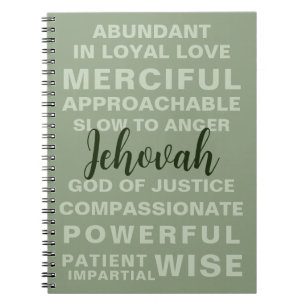 Cuaderno Cualidades de Jehová   JW