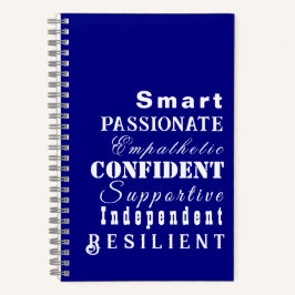 Cuaderno Cualidades de las grandes mujeres azules