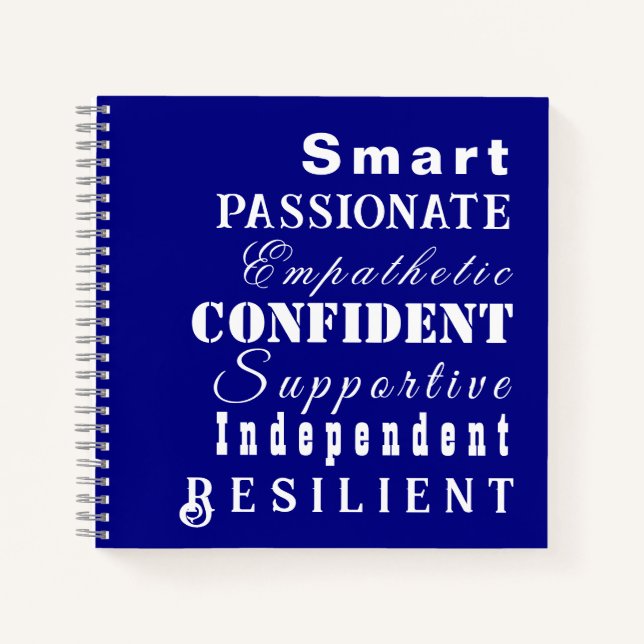 Cuaderno Cualidades de las grandes mujeres, Revista Inspira (Anverso)