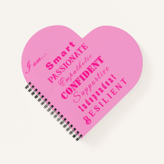 Cuaderno Cualidades de las grandes mujeres rosadas