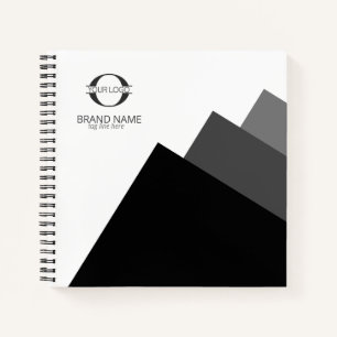 Cuaderno Cualquier 3 Colores Geométrico c/Logotipo Negro so