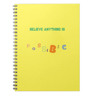 Cuaderno Cualquier cosa es posible para el bloc de notas