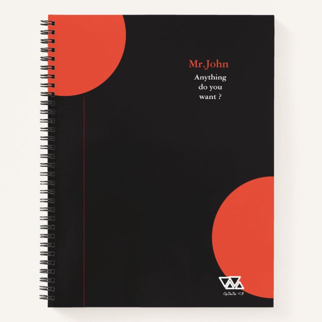 Cuaderno Cualquier cosa que quieras regalo para amigos y fa (Anverso)