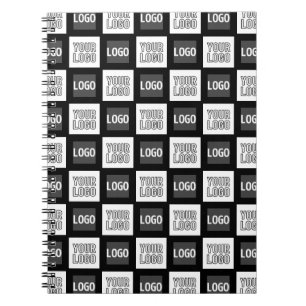 Cuaderno Cualquier patrón de repetición de dos logotipos o 