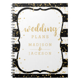 Cuaderno Cualquier plan de casamiento de confeti de color y