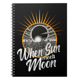Cuaderno Cuando el sol se encuentra con la luna, eclipse so