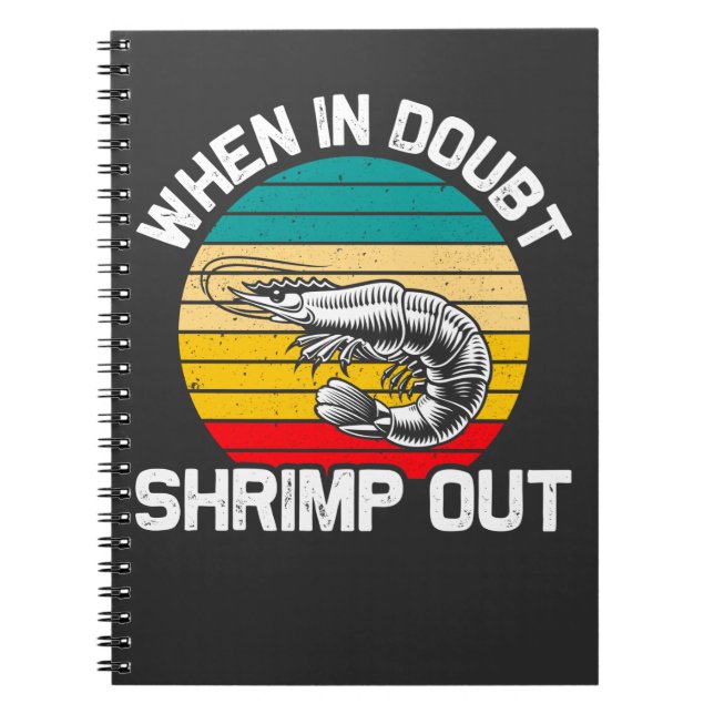 Cuaderno Cuando en duda Shrimp elimina las artes marciales  (Frente)
