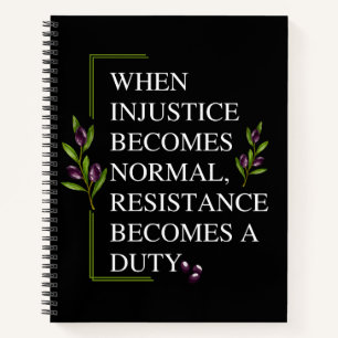 CUADERNO CUANDO LA INJUSTICIA SE HACE NORMAL, LA RESISTENCI