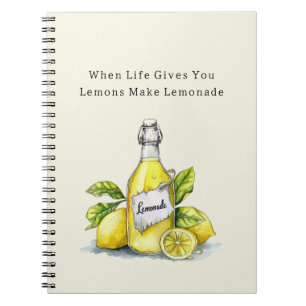 Cuaderno Cuando la Vida te Da Limones Hacer Limonada