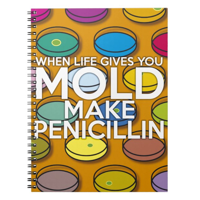 CUADERNO CUANDO LA VIDA TE DA MOHECILLO HAZ PENICILINA (Frente)