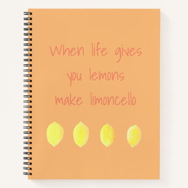 Cuaderno Cuando la vida te da un portátil Lemons (Anverso)