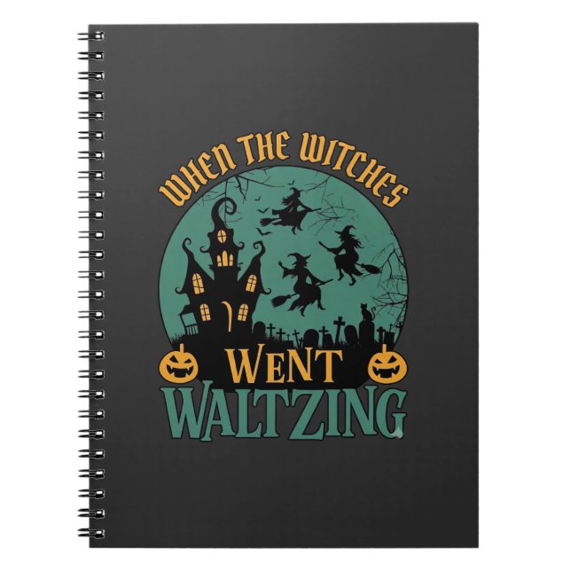 Cuaderno Cuando las brujas fueron valsando Halloween Casa E (Frente)