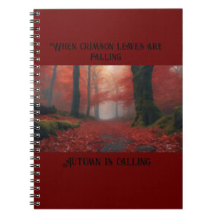 Cuaderno Cuando las hojas carmesí están cayendo…