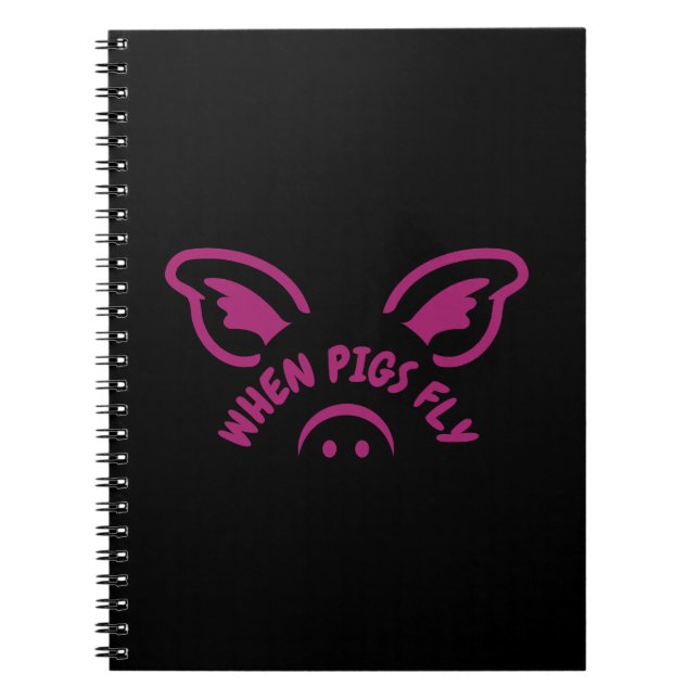 Cuaderno Cuando los cerdos vuelen (Frente)