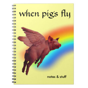 Cuaderno cuando los cerdos vuelen