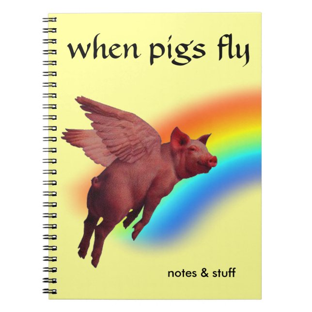 Cuaderno cuando los cerdos vuelen (Frente)