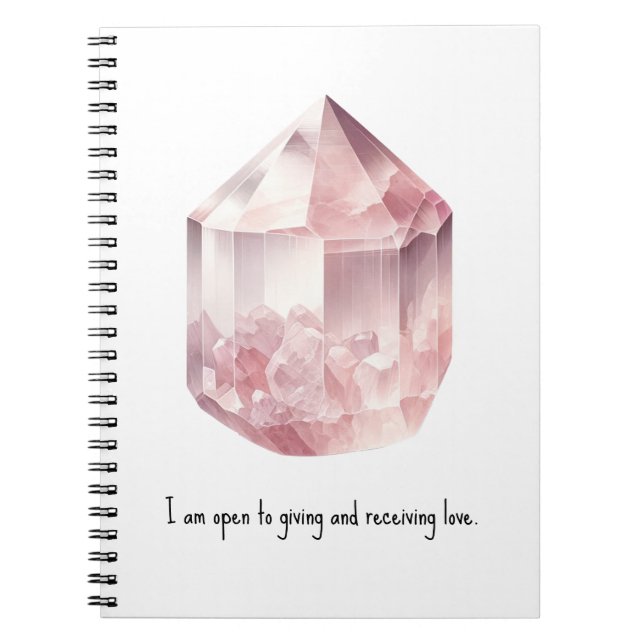 Cuaderno Cuarzo Rosa Mágico Hechizo de Amor  (Frente)