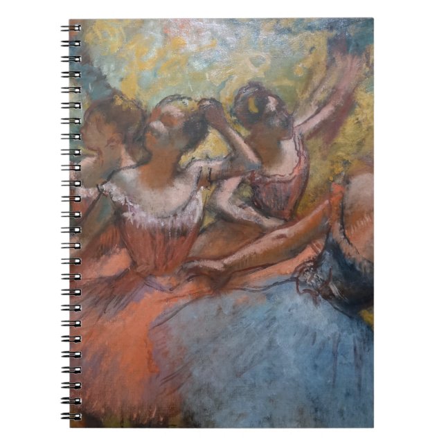 Cuaderno Cuatro bailarinas de ballet en escena de Degas (Frente)