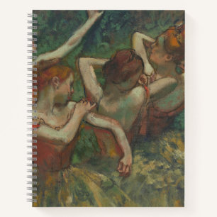 Cuaderno Cuatro bailarinas, pintura impresionista, Edgar De