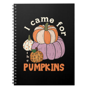 Cuaderno Cuatro calabazas divertidas caen