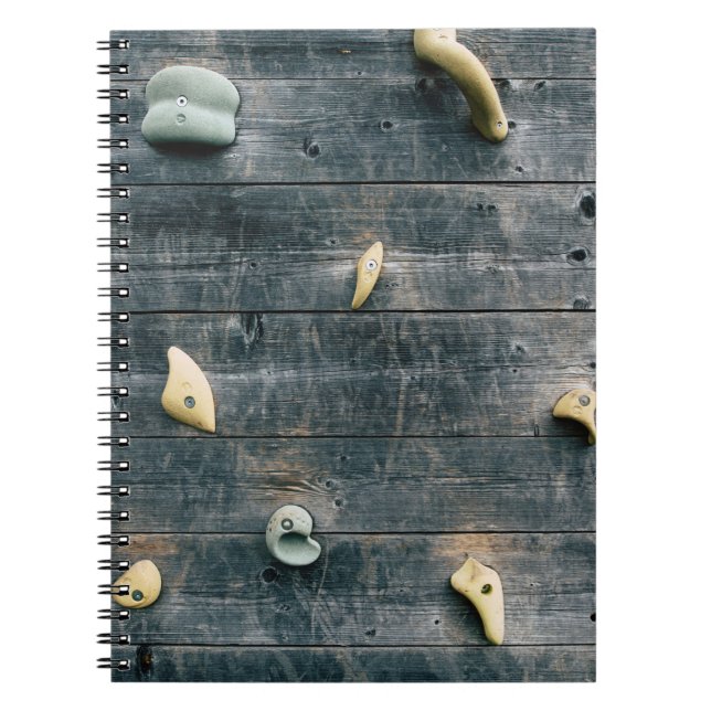 Cuaderno Cuatro decoraciones de madera marrón en la pared (Frente)