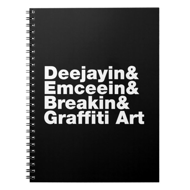 Cuaderno Cuatro elementos del hip hop (Frente)