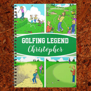 Cuaderno Cuatro escenas divertidas de golf