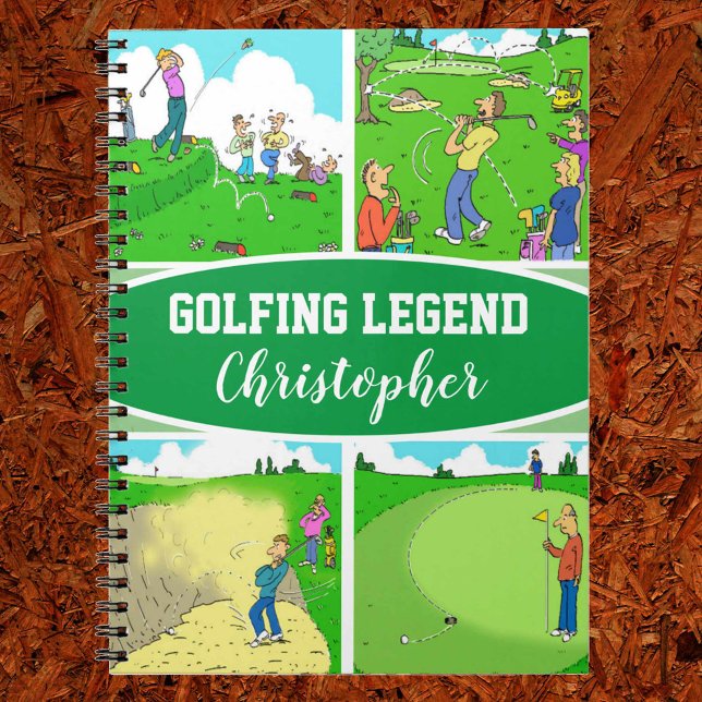 Cuaderno Cuatro escenas divertidas de golf (Subido por el creador)