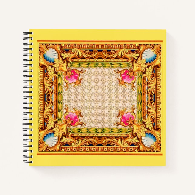 Cuaderno cuatro esquinas Barroco (Anverso)