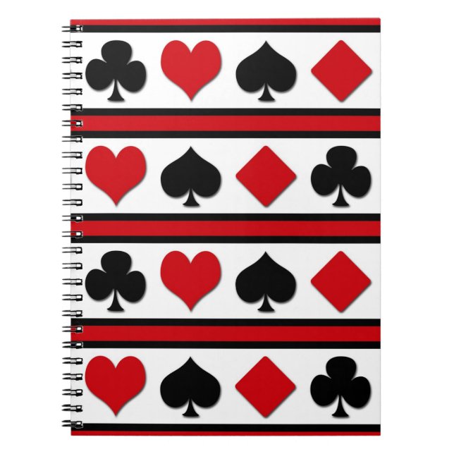 Cuaderno Cuatro trajes de cartas (Frente)