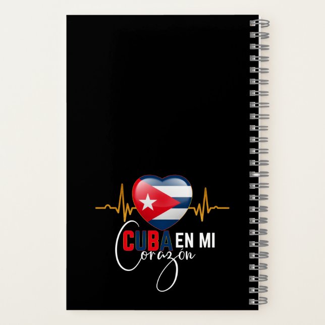 Cuaderno Cuba en mi corazón Caribe Cubano Cubana  (Reverso)