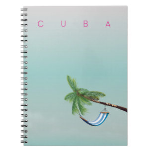 Cuaderno Cuba Hamaca Estilo vintage impresión de vacaciones