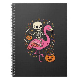Cuaderno Cubeta De Caramelo De Esqueleto De Flamenco De Hal