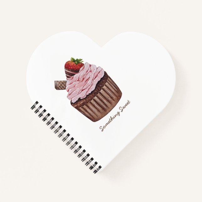 Cuaderno Cubierta Cubierta De Fresa Cubierta En Acuarela (Anverso)