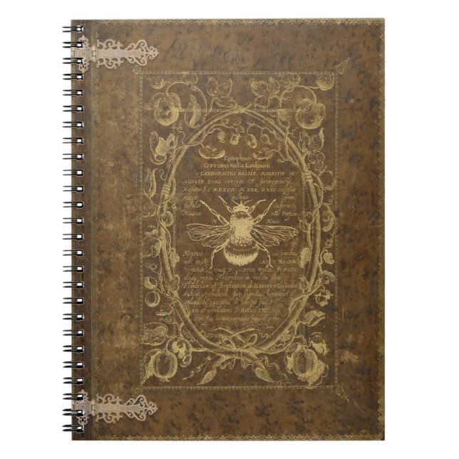 Cuaderno Cubierta de abeja de cosecha (Frente)