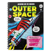 Cubierta de cómics de Retro Sci-Fi Adventure Space